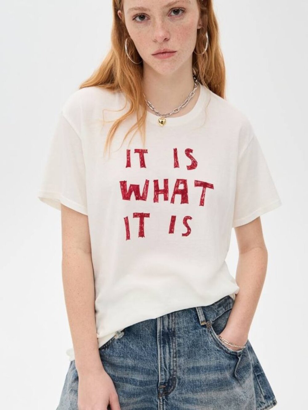 R13 NWOT it is what it is graphic t-shirt XS